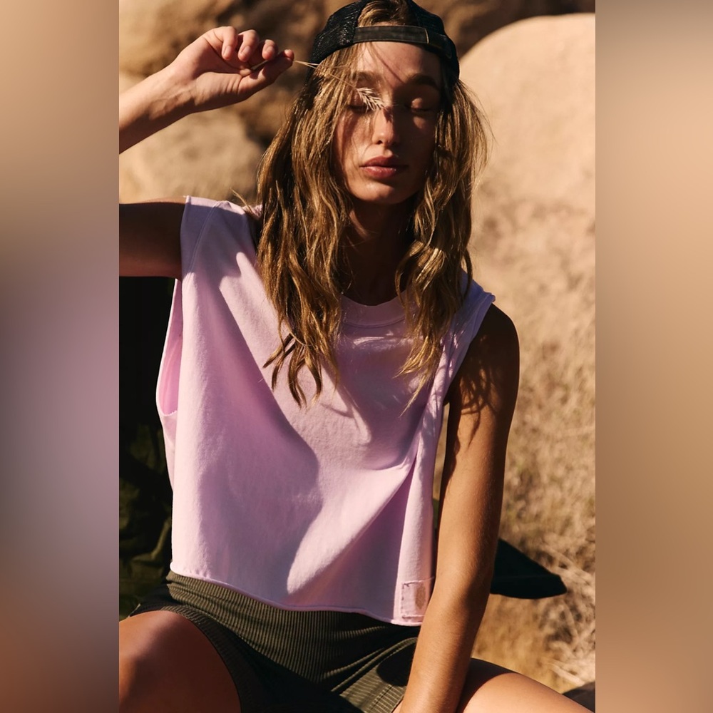 Fp Movement by Free People Inspire Tank Powder Pink XS